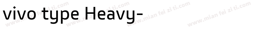 vivo type Heavy字体转换